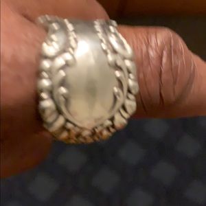 Silver spoon ring